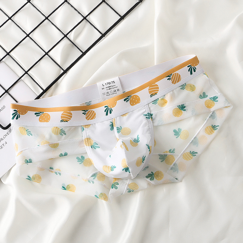 4 Pack Men’s Flower Print Pouch Briefs