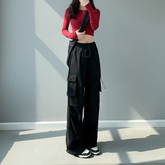 High-Waist Femboy Parachute Pants