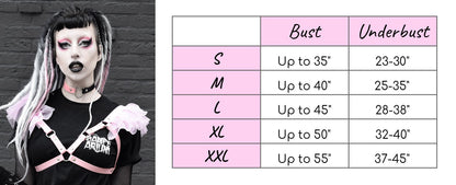 White Vegan Leather Ruffled Harness Bra