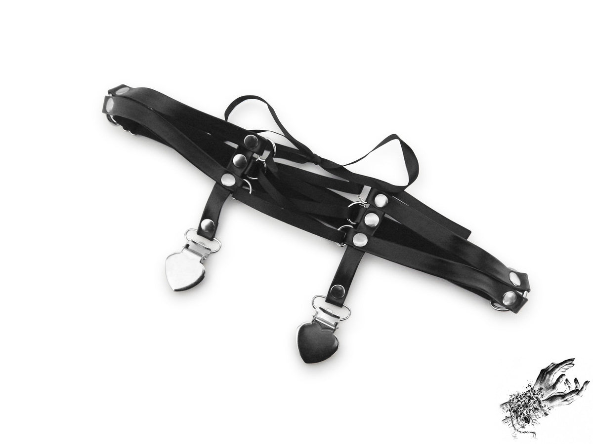 Black Corset Lacing Garter