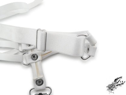 White Corset Lacing Garter