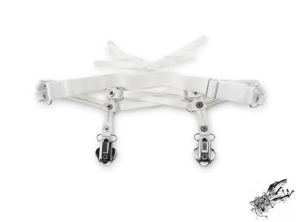 White Corset Lacing Garter