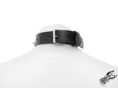 Black Studded Double O Ring Choker