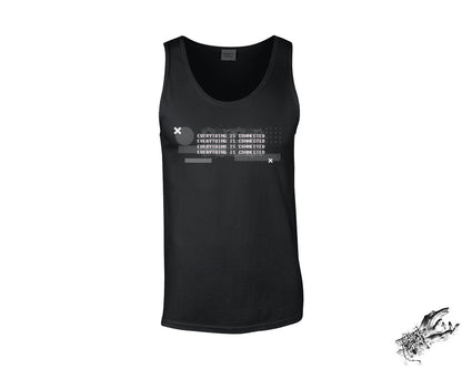 Black Everything Is Connected Unisex Tank Top