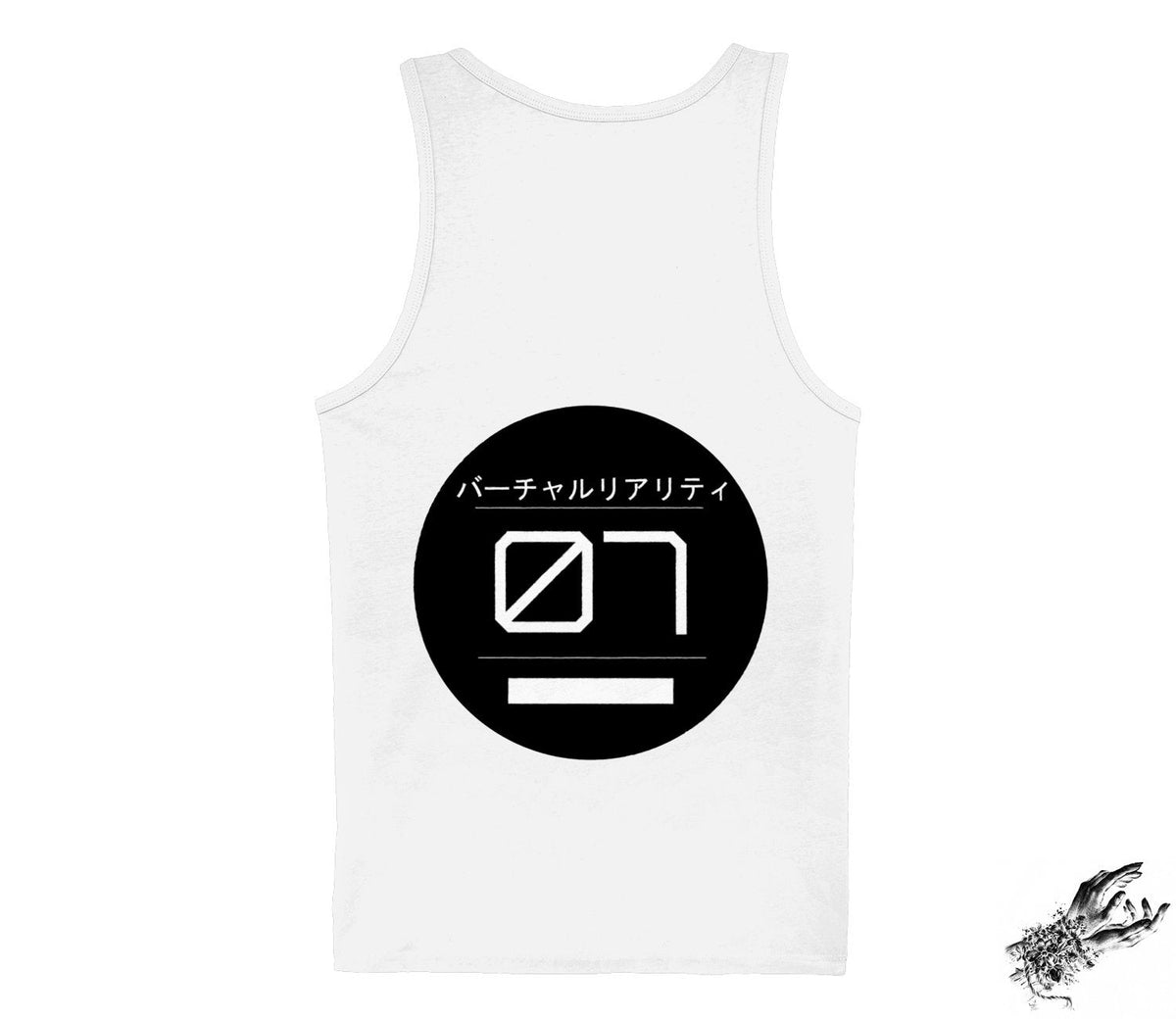 White Virtual Reality Unisex Tank Top