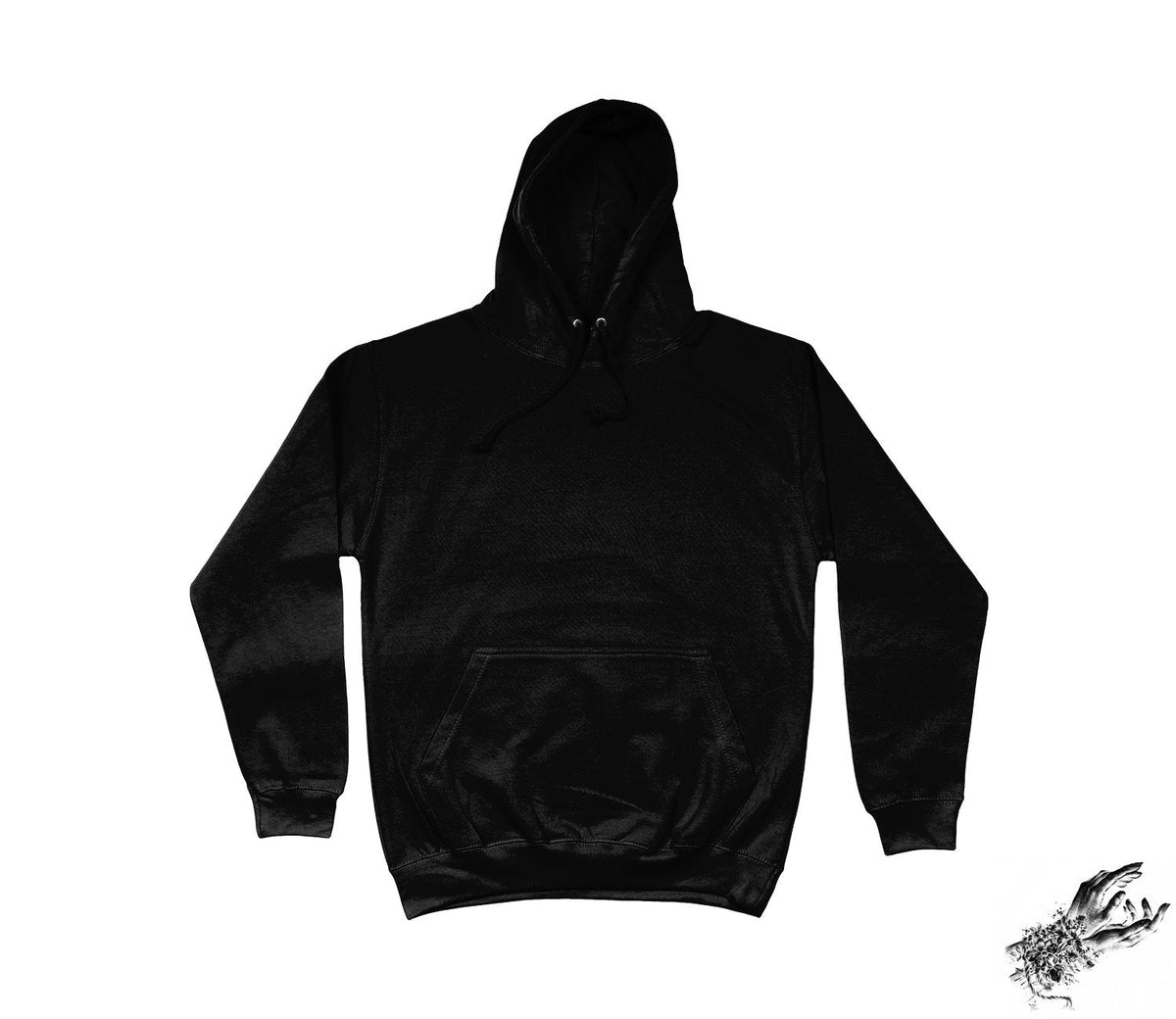 Black Occult Hand Print Hoodie