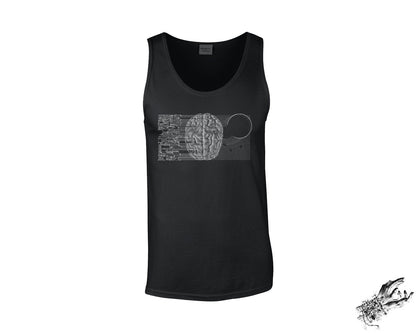 Black Circuit Board Brain Unisex Tank Top