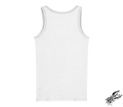 White Occult Hand Print Unisex Tank Top