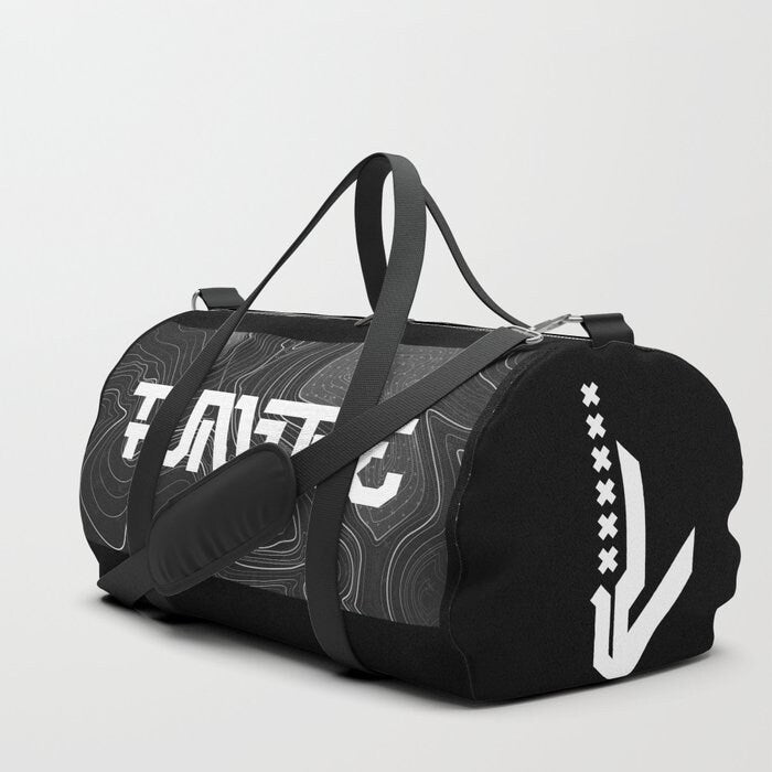Black Cyberpunk Future Duffle Bag