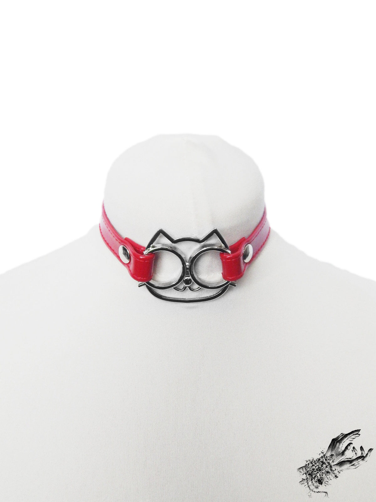 Red Cat Choker - LARGE SIZE