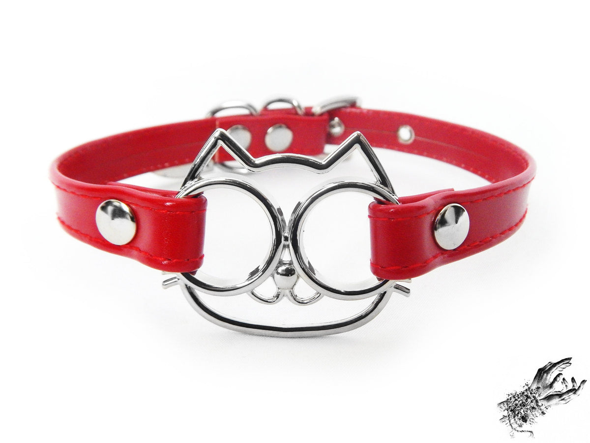 Red Cat Choker - LARGE SIZE