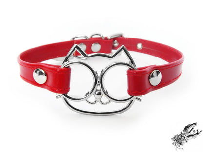 Red Cat Choker - LARGE SIZE