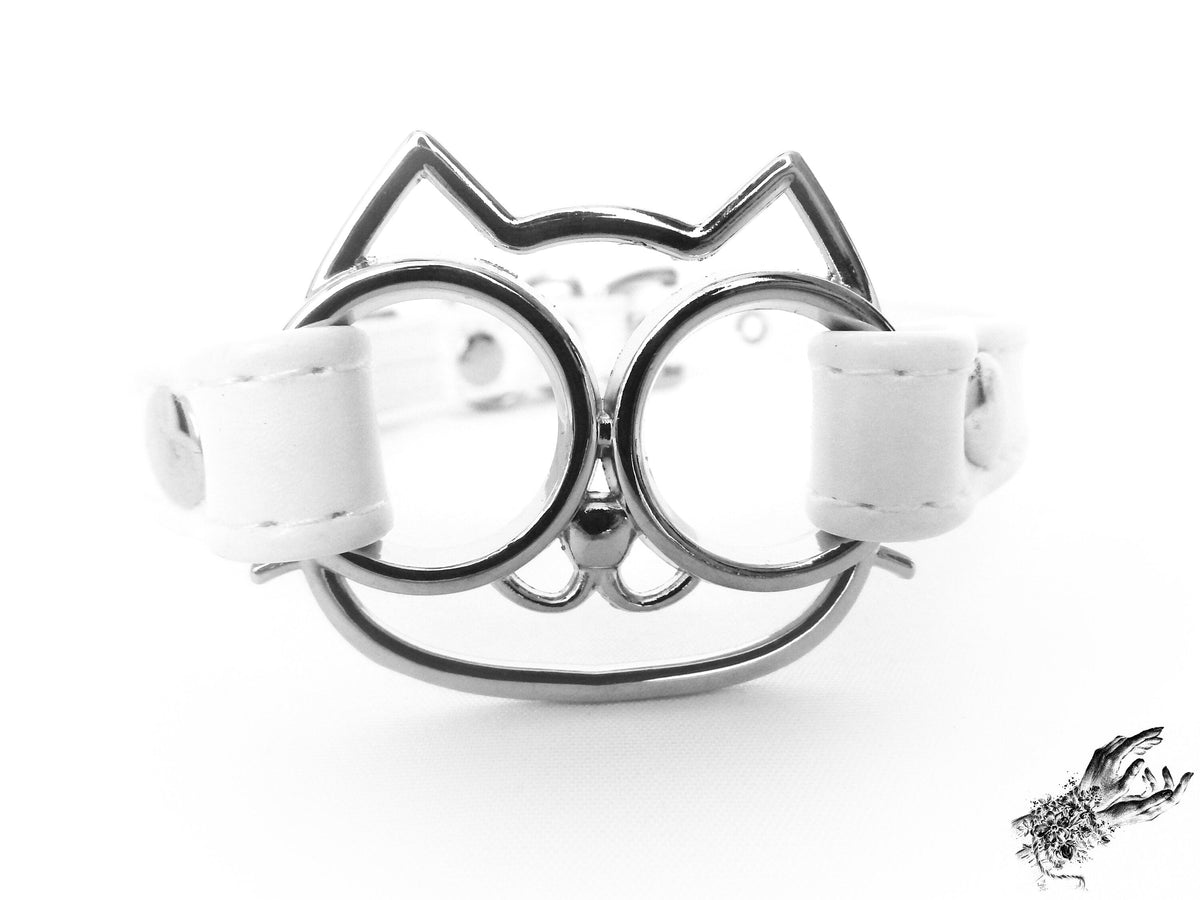 White Cat Choker - LARGE SIZE