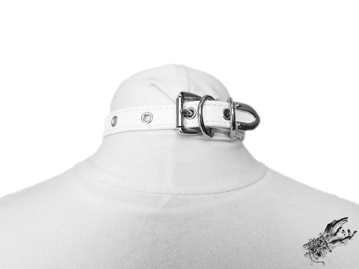 White Cat Choker - LARGE SIZE