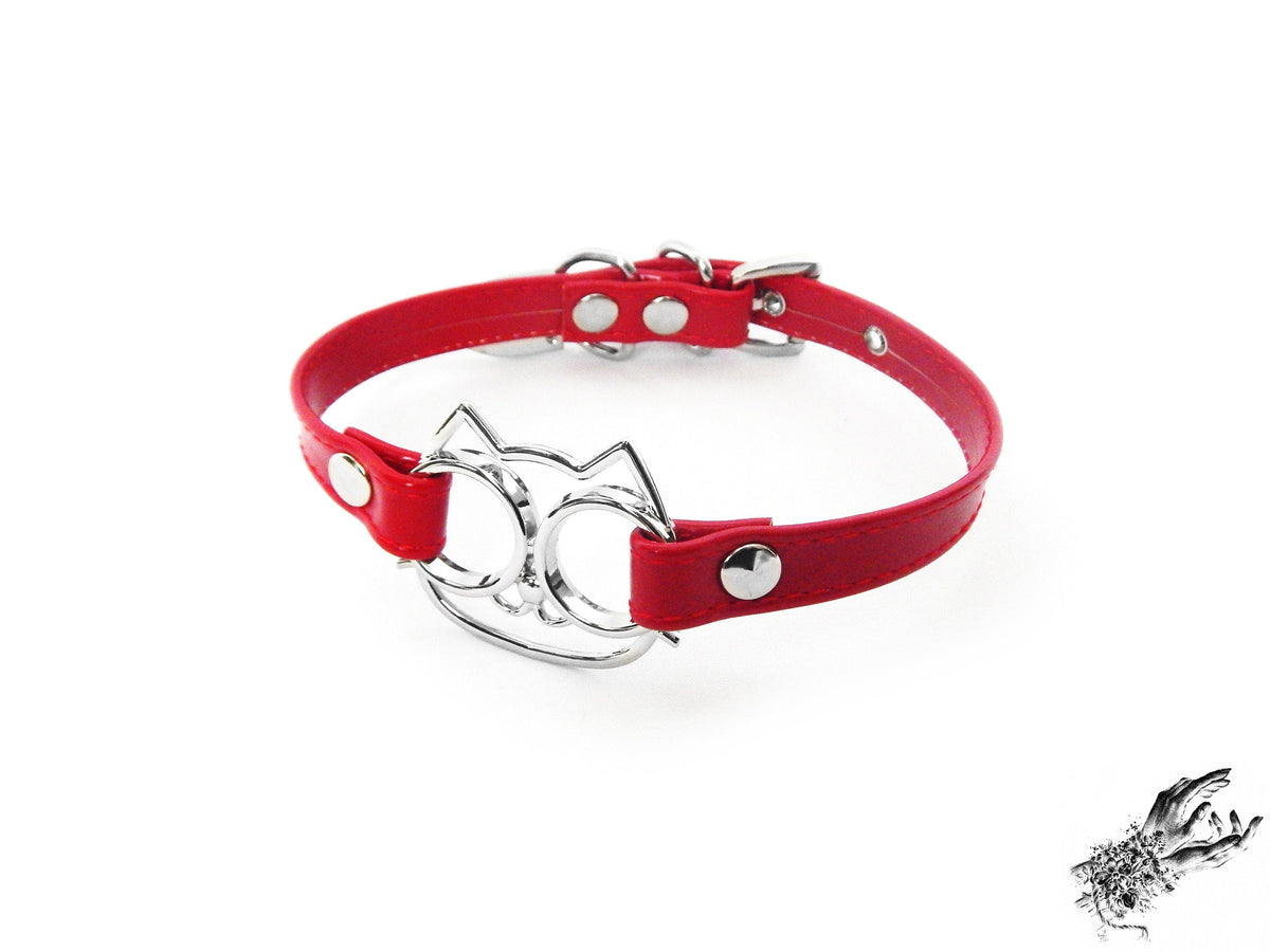 Red Cat Choker - LARGE SIZE
