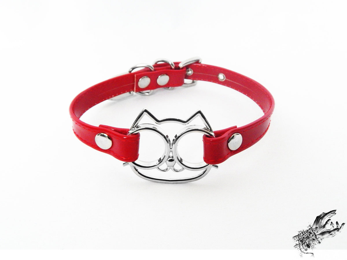 Red Cat Choker - LARGE SIZE