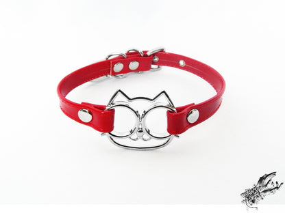 Red Cat Choker - LARGE SIZE