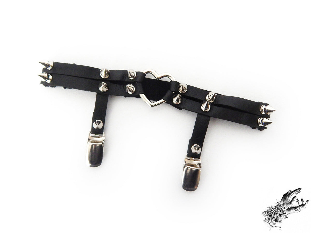 Black Heart Ring Garter