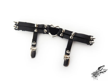 Black Heart Ring Garter
