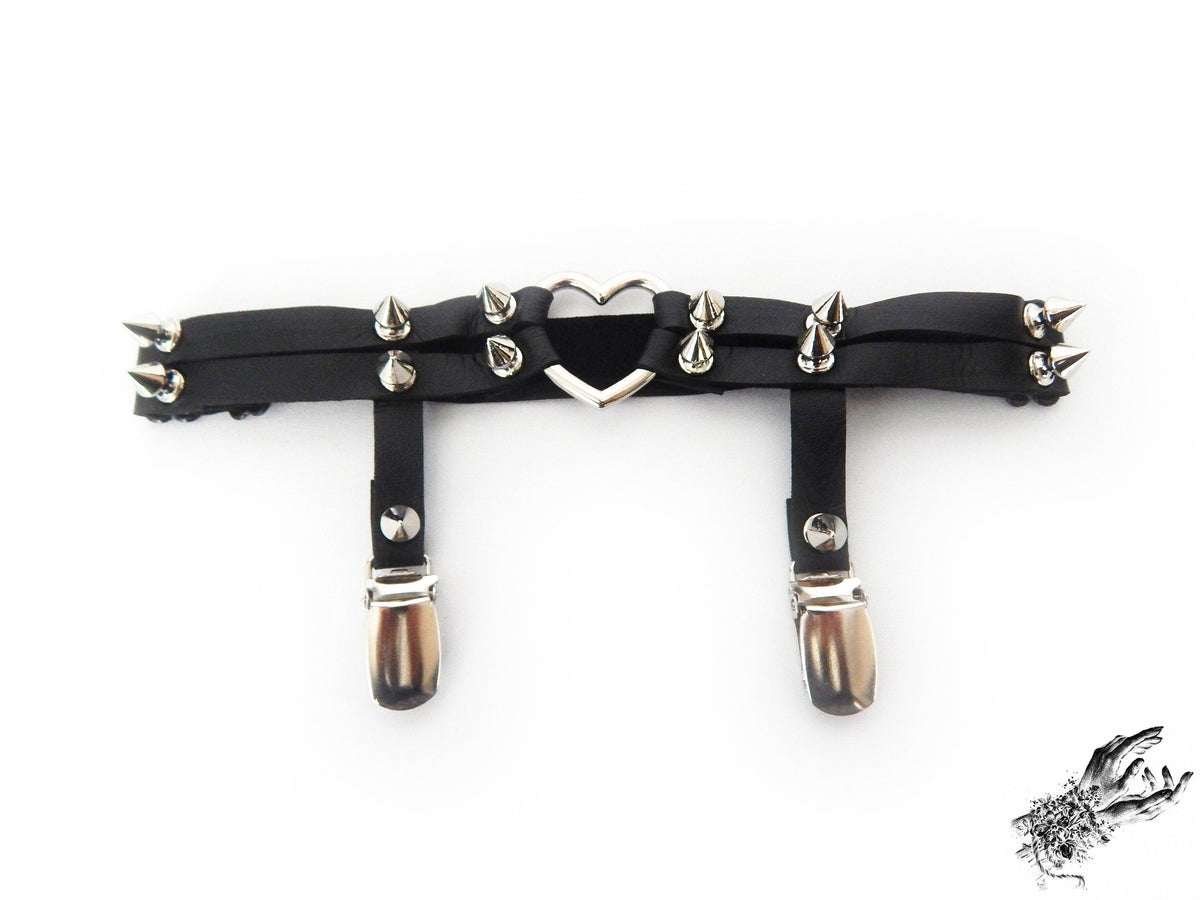 Black Heart Ring Garter