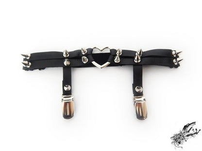 Black Heart Ring Garter