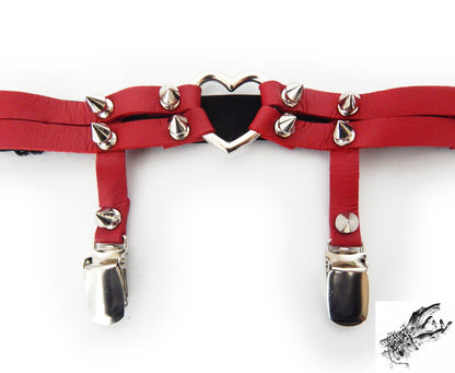 Red Heart Ring Garter