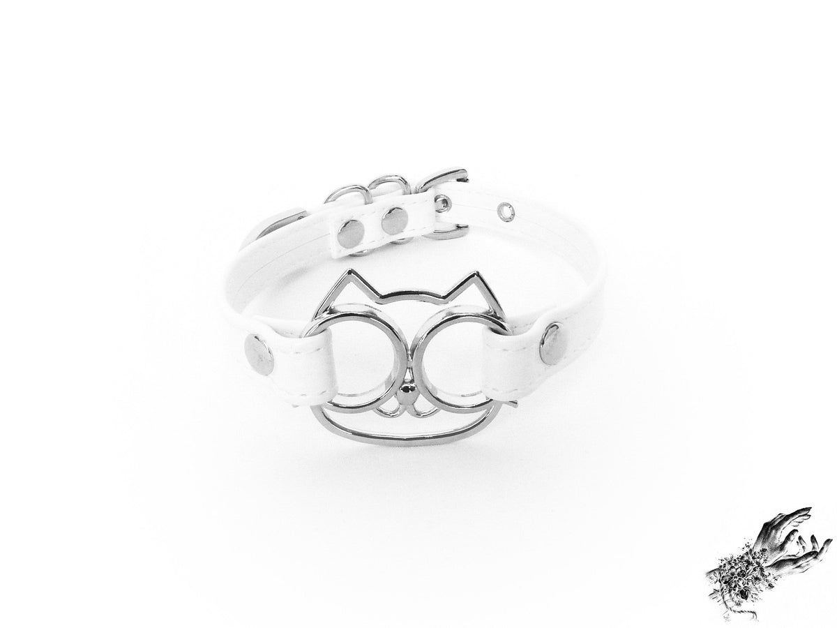 White Cat Choker - LARGE SIZE