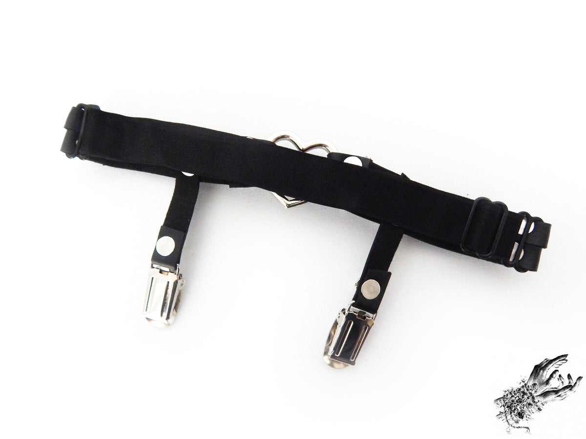 Black Heart Ring Garter