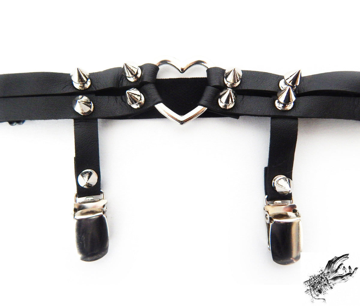 Black Heart Ring Garter