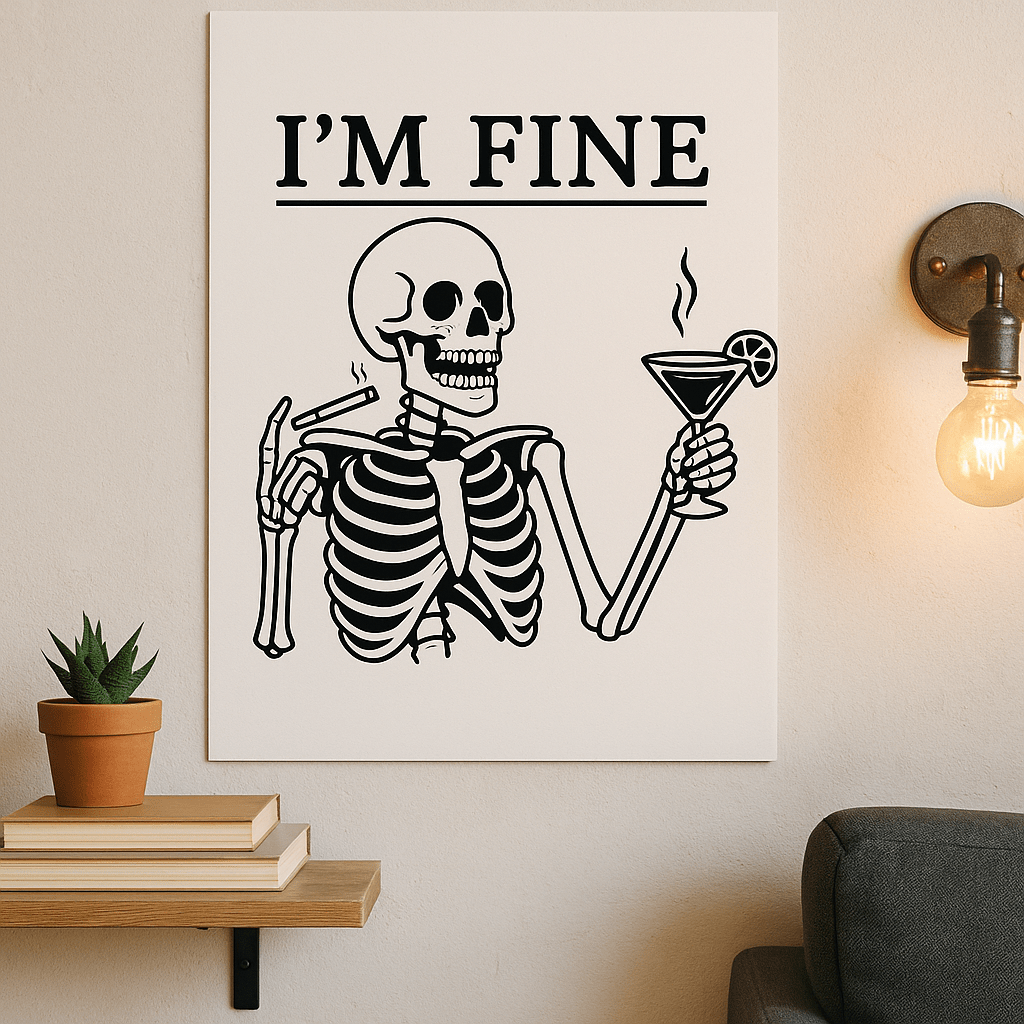 I'M FINE Prints - The Pup Play Hub