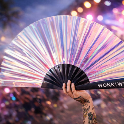 Mermaid Wishes Iridescent Festival Fan
