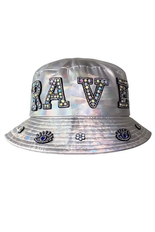 Rave Silver Metallic Bucket Hat
