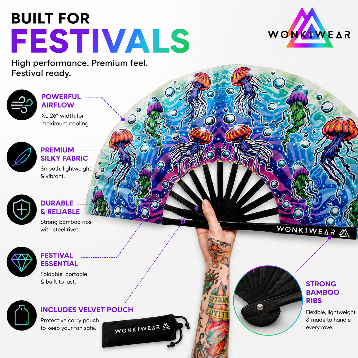 Jellyfish XL Festival Fan