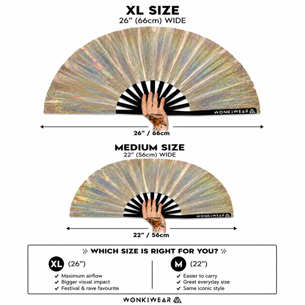 Jupiter Galaxy Iridescent Festival Fan