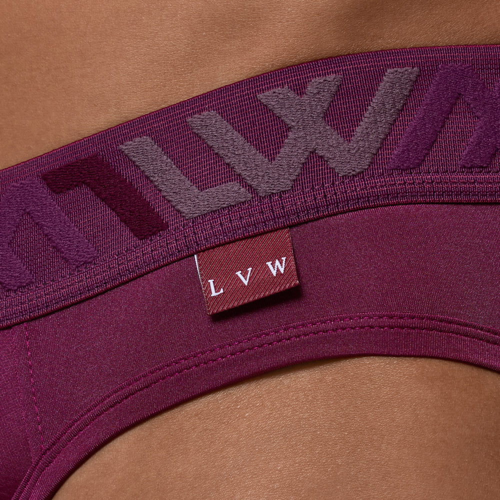 VISIBLY BIKINI BRIEF RENEW SHINE - DEEP PLUM