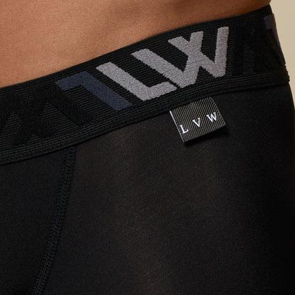 VISIBLY BOXER BRIEF RENEW SHINE 8' - BLACK