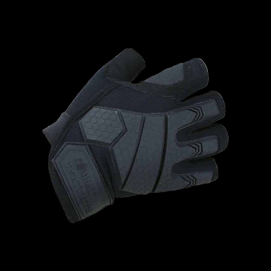 Kombat UK Alpha Fingerless Gloves - Black - The Pup Play Hub