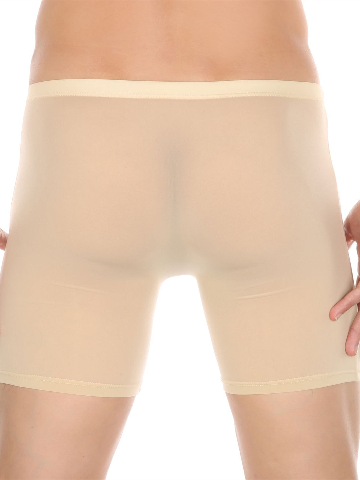Men's Breathable Silky Seamless Boxer Briefs