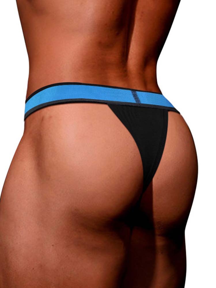 Men's Sexy Butt-Lifting Sporty U-Pouch Large Thong & Strings