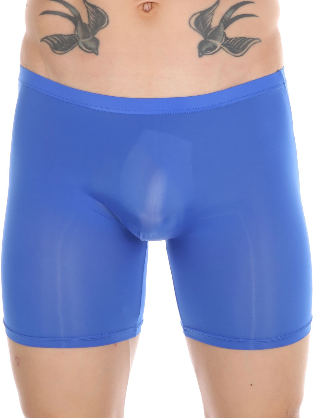 Men's Breathable Silky Seamless Boxer Briefs