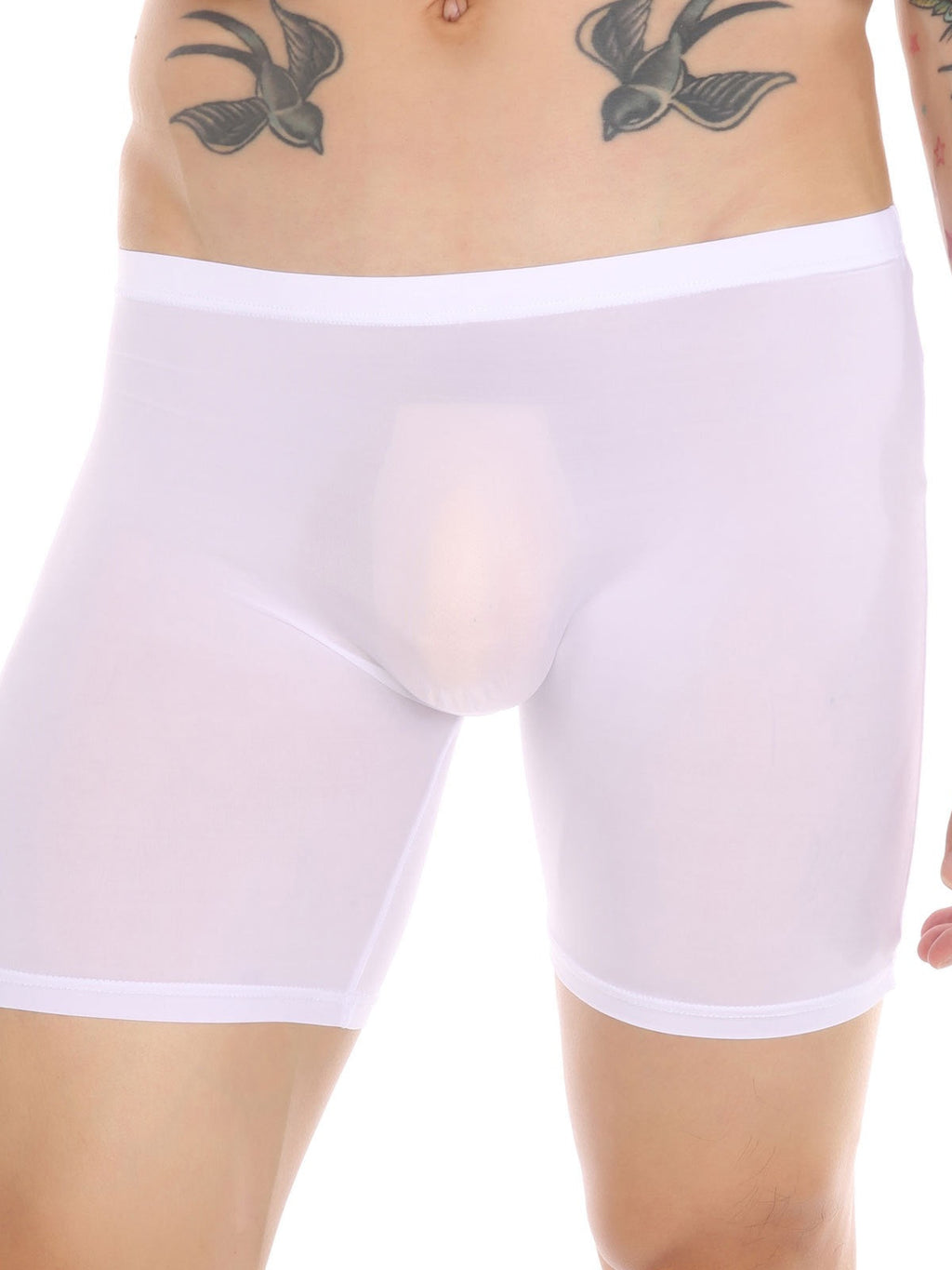 Men's Breathable Silky Seamless Boxer Briefs