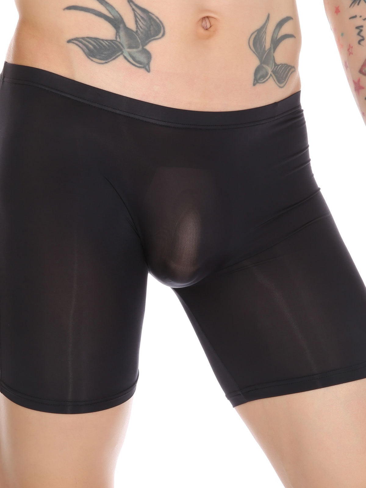 Men's Breathable Silky Seamless Boxer Briefs