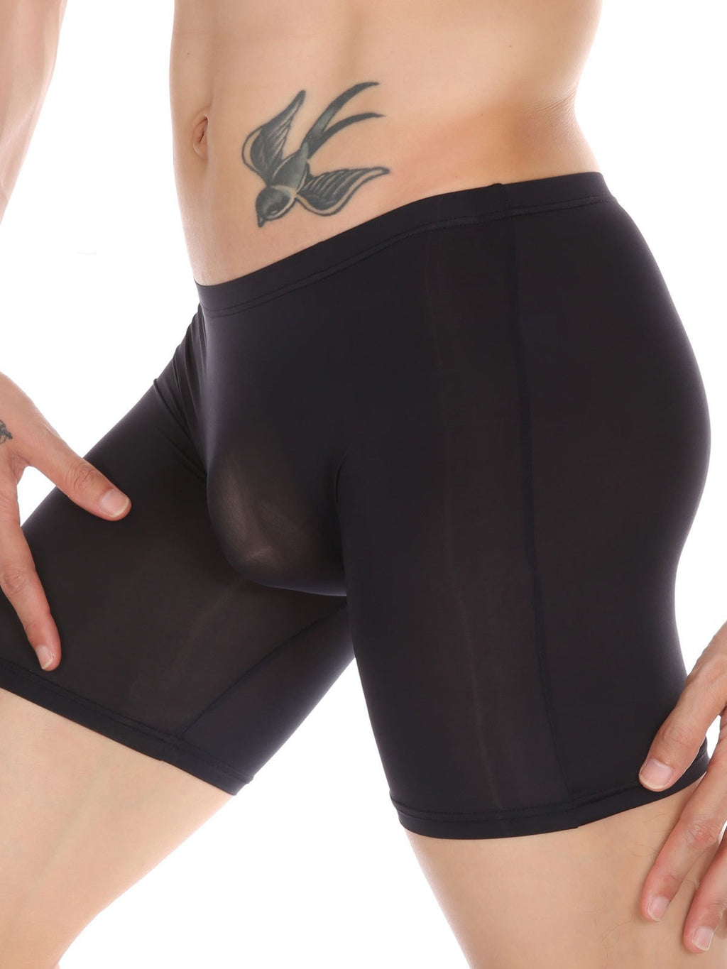 Men's Breathable Silky Seamless Boxer Briefs