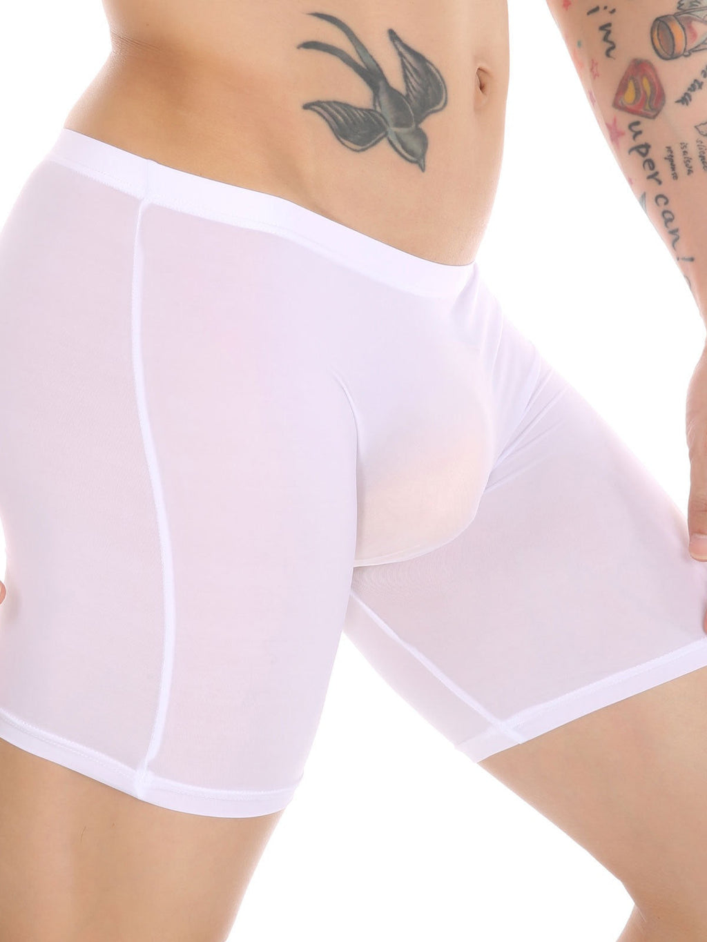 Men's Breathable Silky Seamless Boxer Briefs