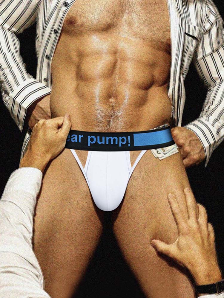 Men's Sexy Butt-Lifting Sporty U-Pouch Large Thong & Strings