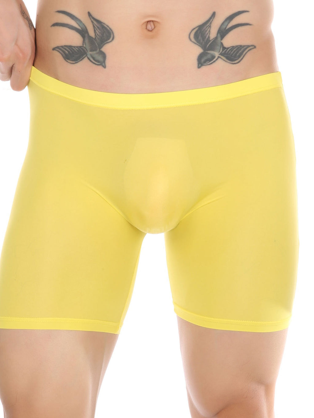 Men's Breathable Silky Seamless Boxer Briefs