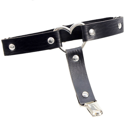 Leather Heart Femboy Thigh Garter