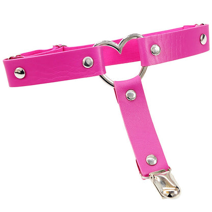 Leather Heart Femboy Thigh Garter