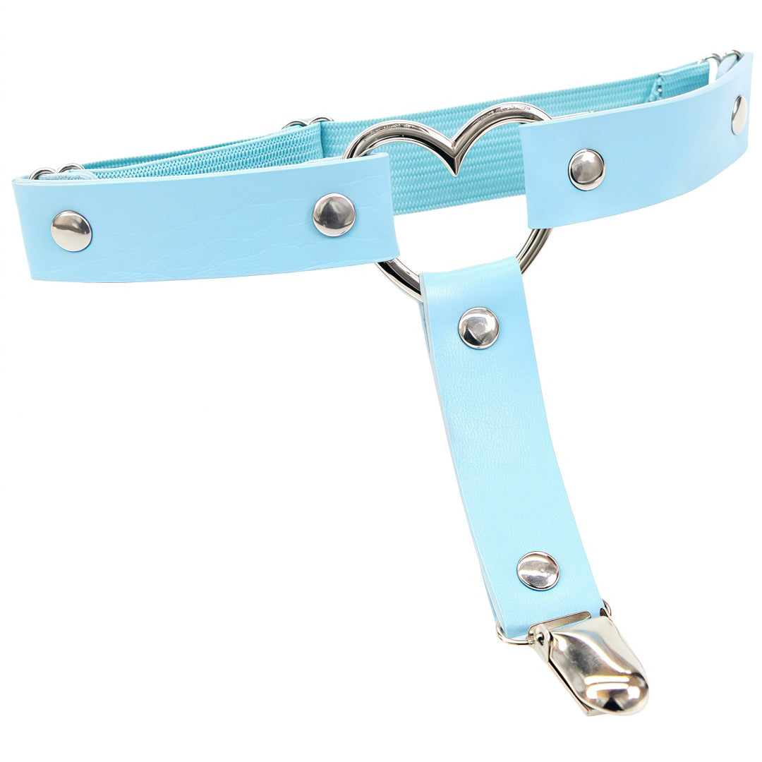 Leather Heart Femboy Thigh Garter