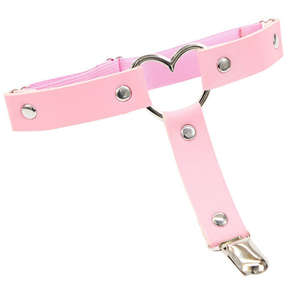 Leather Heart Femboy Thigh Garter
